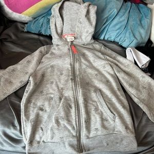 Girls (8-10) Star Zip-Up Hoodie